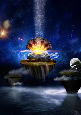 Floating Islands with Cosmic Energy Shiva