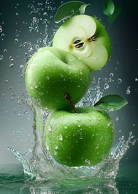 Green Apples Splash