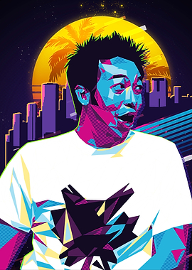 Retro 80s Pop Art Portrait