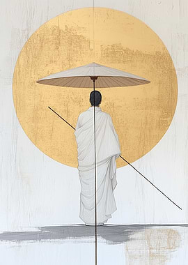 Monk Under Golden Sun