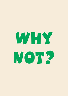 Why Not? Poster
