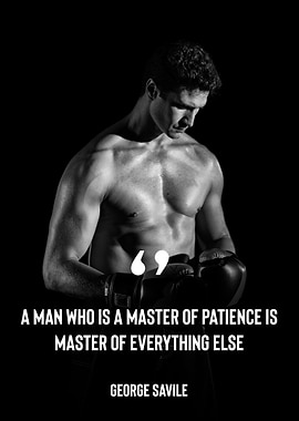 Patience Quote with Boxer