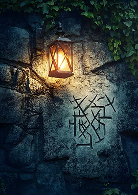 Surrealism The Lanterns Secret Poster Art