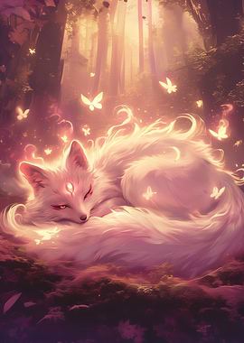 Mystical White Fox