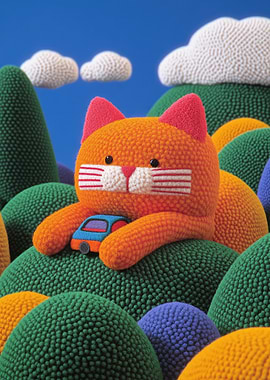 Knitted Cat Toy