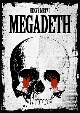 Megadeth Skull Poster