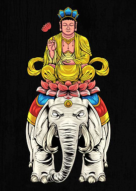 Buddhism God Bodhisattva Samantabhadra