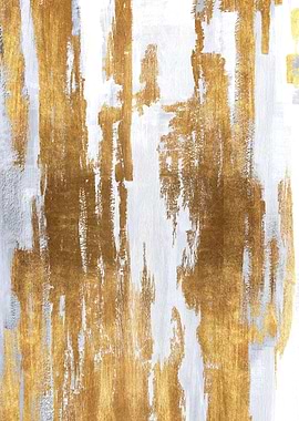 Gold and Silver Abstract Art