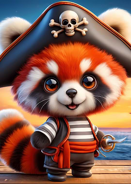 Pirate Red Panda