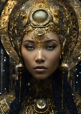 Golden Goddess Portrait