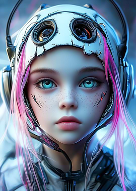 Cyberpunk Girl Portrait