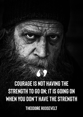 Courage Quote - Theodore Roosevelt
