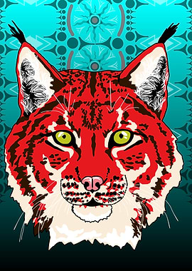 Red Lynx Portrait