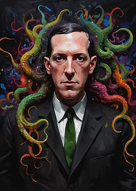 HP Lovecraft with Tentacles