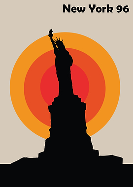 Statue of Liberty Silhouette