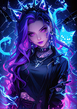 Cyberpunk Anime Girl