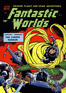 Fantastic Worlds Comic Book Cover