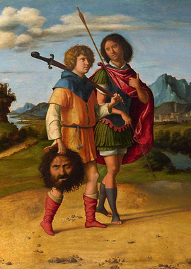 David and Goliath Painting