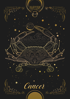 Cancer Gold Zodiac Sign