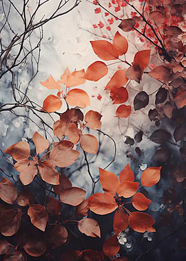 Autumn Leaves Abstract