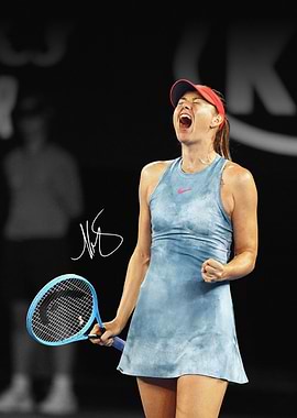 Maria Sharapova Tennis Poster