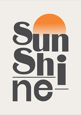 Sunshine Typography Print