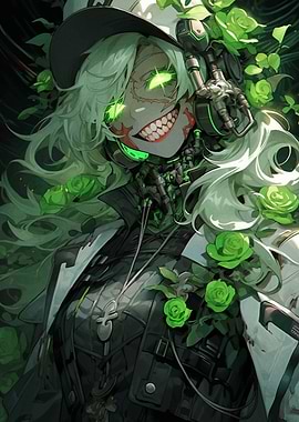 Green-Eyed Anime Girl