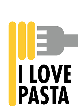 I Love Pasta Print