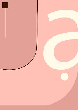 Abstract Pink and White Art