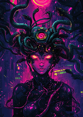 Cyberpunk Medusa