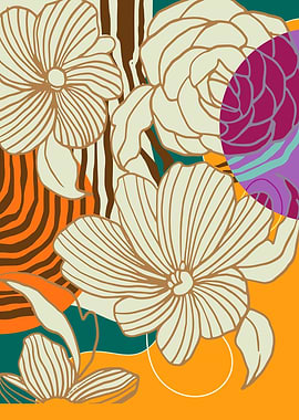 Floral Abstract Art Print