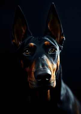 Doberman Portrait