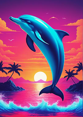 Dolphin Sunset