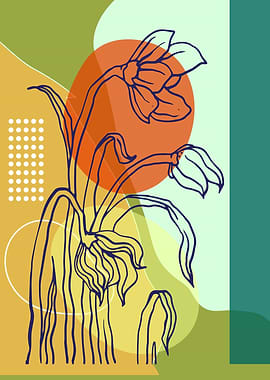 Abstract Floral Art Print