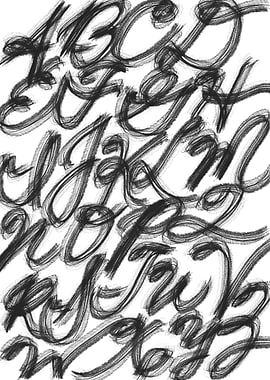 Abstract Alphabet Art