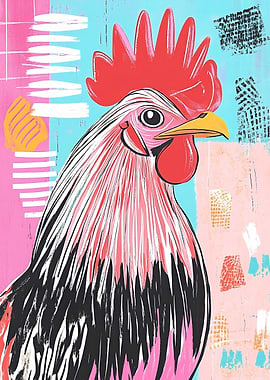 Rooster Illustration Chicken Lovers