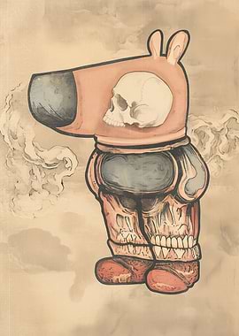 Chill Guy X-Ray Ukiyo-e