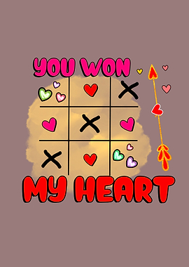 You Won My Heart Tic Tac Toe