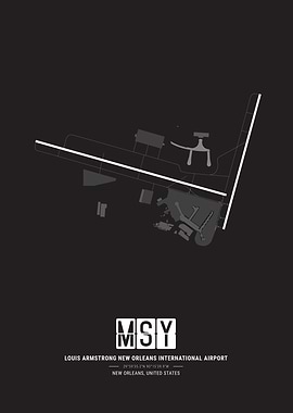 New Orleans Airport Map