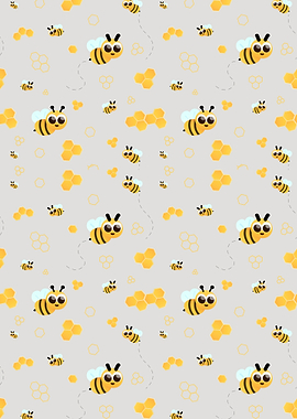 Cute Bee Pattern