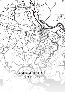 Savannah Georgia Map