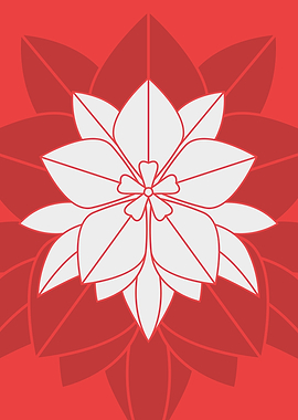 Red Flower Mandala