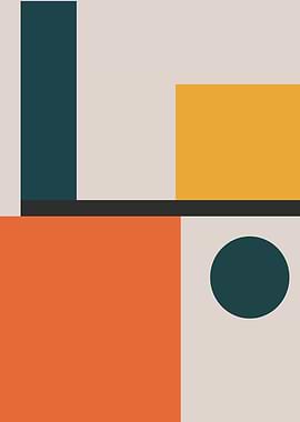 Abstract Geometric Art Print