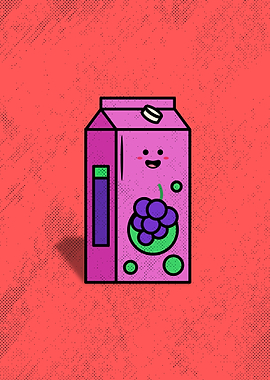 Grape Juice Cartoon