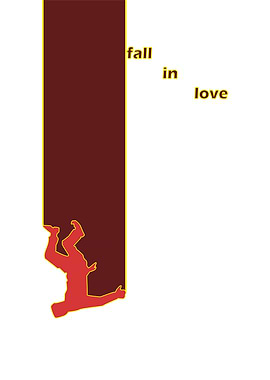 Fall in Love Minimalist Art