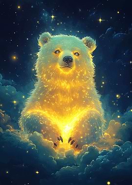 Glowing Bear in the Stars