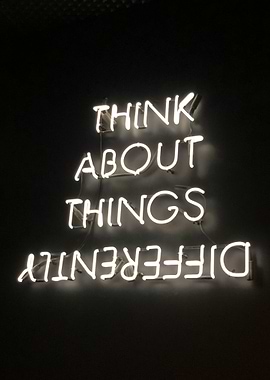 Think Differently Neon Sign