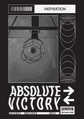 Basketball Victory Poster