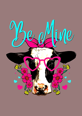 Cow Valentine's Day Design