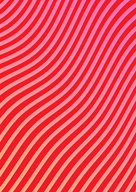 Red and Pink Wavy Stripes